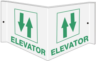 ELEVATOR WITH PICTO - PROJECTING WALL SIGN