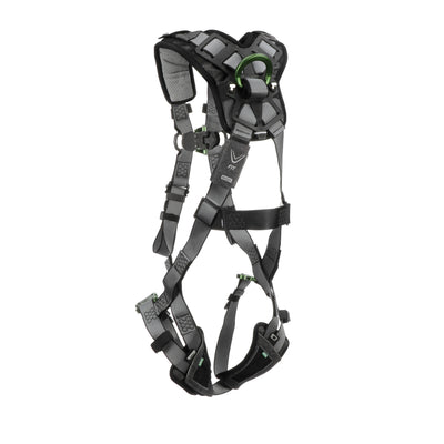 MSA V-FIT Harness w/Back D-Ring - Quick-Connect Leg Straps - Shoulder & Leg Padding - Extra Small - 10194944