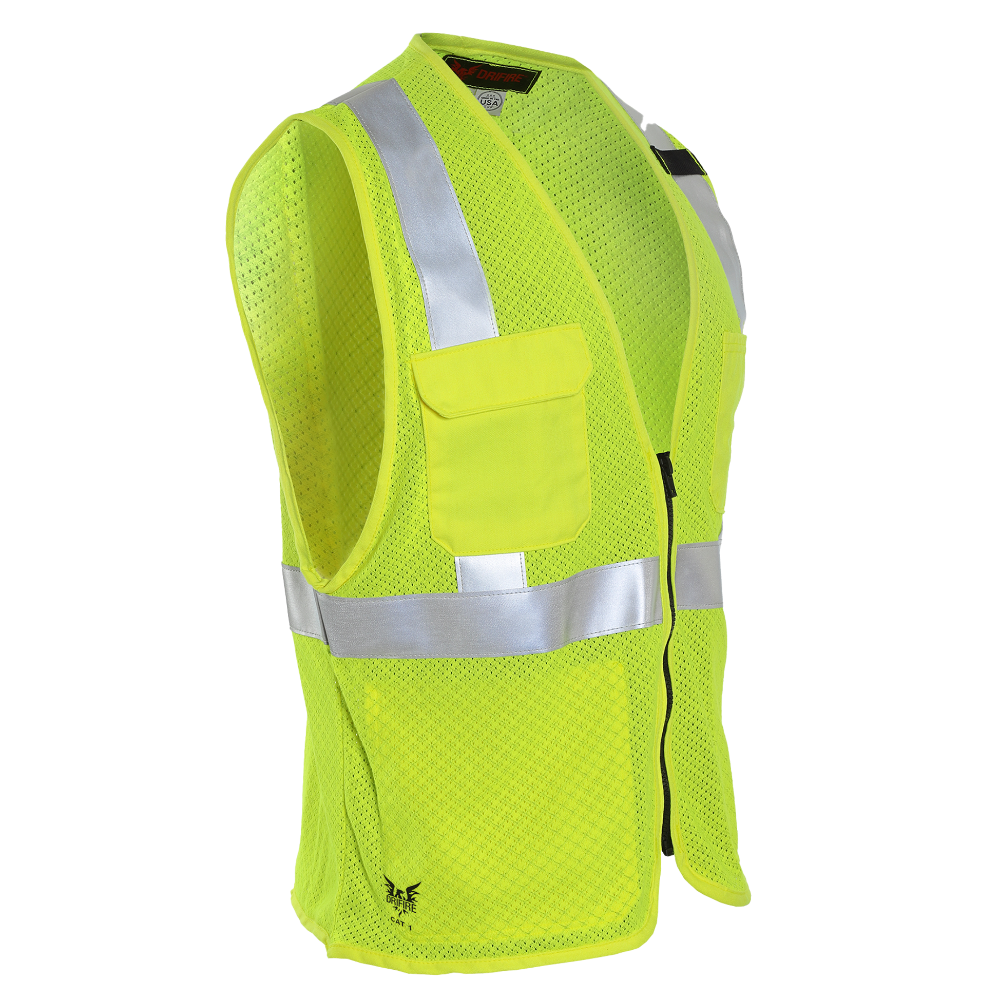 DRIFIRE FR Anti-Stat Hi-Vis Mesh Class 2 Vest - VNT99509_ _