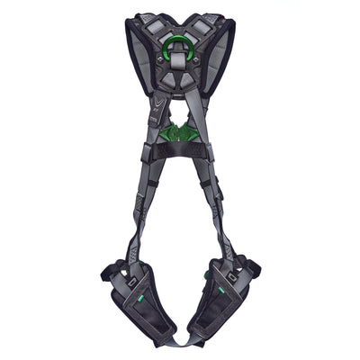 MSA V-FIT Harness w/Back & Shoulder D-Rings - Quick-Connect Leg Straps - Shoulder & Leg Padding - Extra Large - 10194970