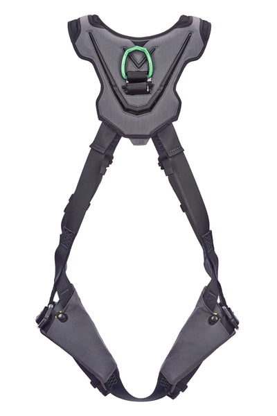 MSA V-FLEX Standard Harness w/Back & Front D-Rings - Quick Connect Leg Straps - Standard - 10211317