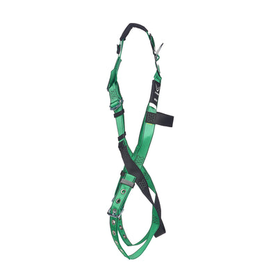 MSA V-FORM Harness w/Back D-Ring - Tongue Buckle Leg Straps Quick Connect Chest Buckle - Extra Small - 10206057