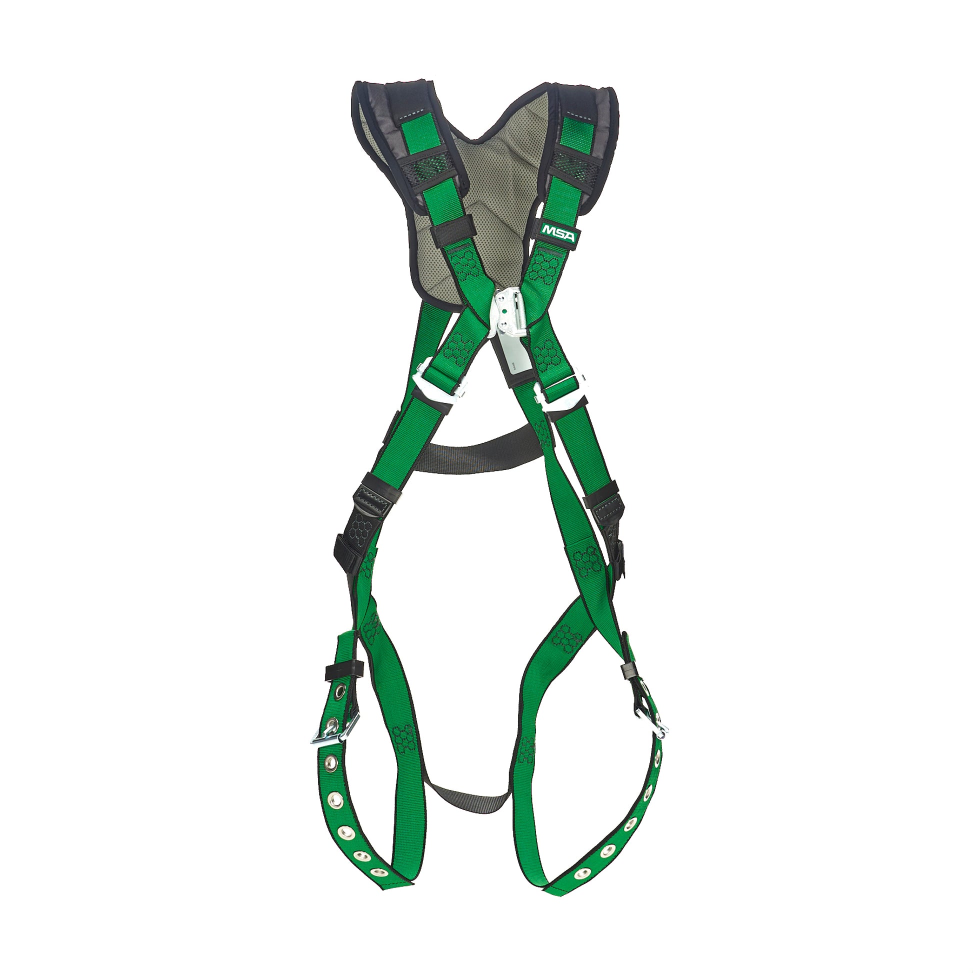 MSA V-FORM+ Harness w/Back D-Ring - Tongue Buckle Leg Straps - Extra Large - 10206086