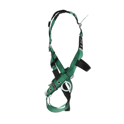 MSA V-FORM Harness w/Back & Side D-Rings - Tongue Buckle Leg Straps - Super Extra Large - 10197217