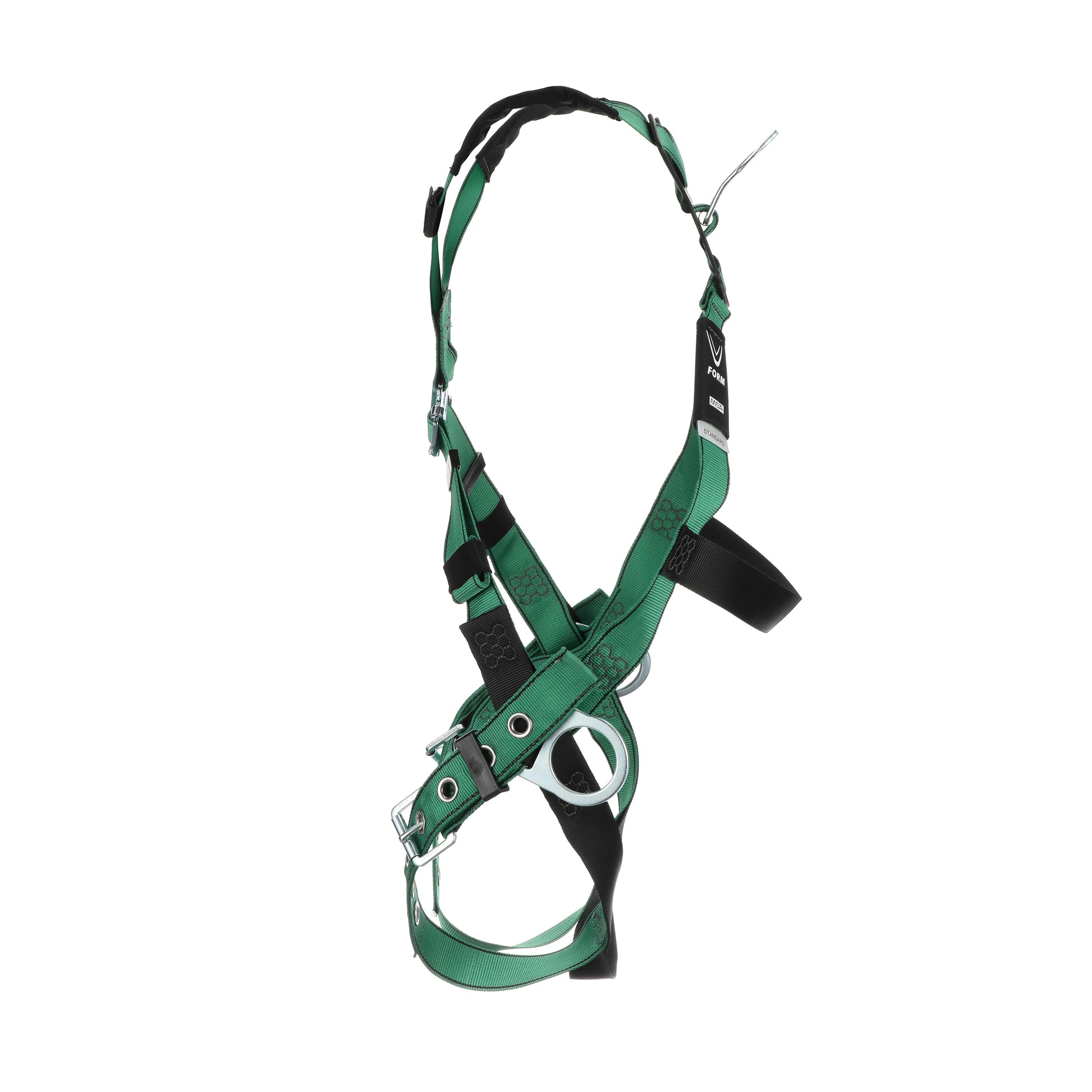 MSA V-FORM Harness w/Back & Side D-Rings - Tongue Buckle Leg Straps - Extra Small - 10197214