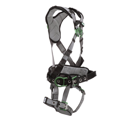 MSA V-FIT Construction Harness w/Back & Side D-Rings - Tongue Buckle Leg Straps - Shoulder Padding - Extra Small - 10195148