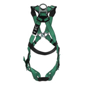 MSA V-FORM Harness w/Back D-Ring - Tongue Buckle Leg Straps - Extra Small - 10196702