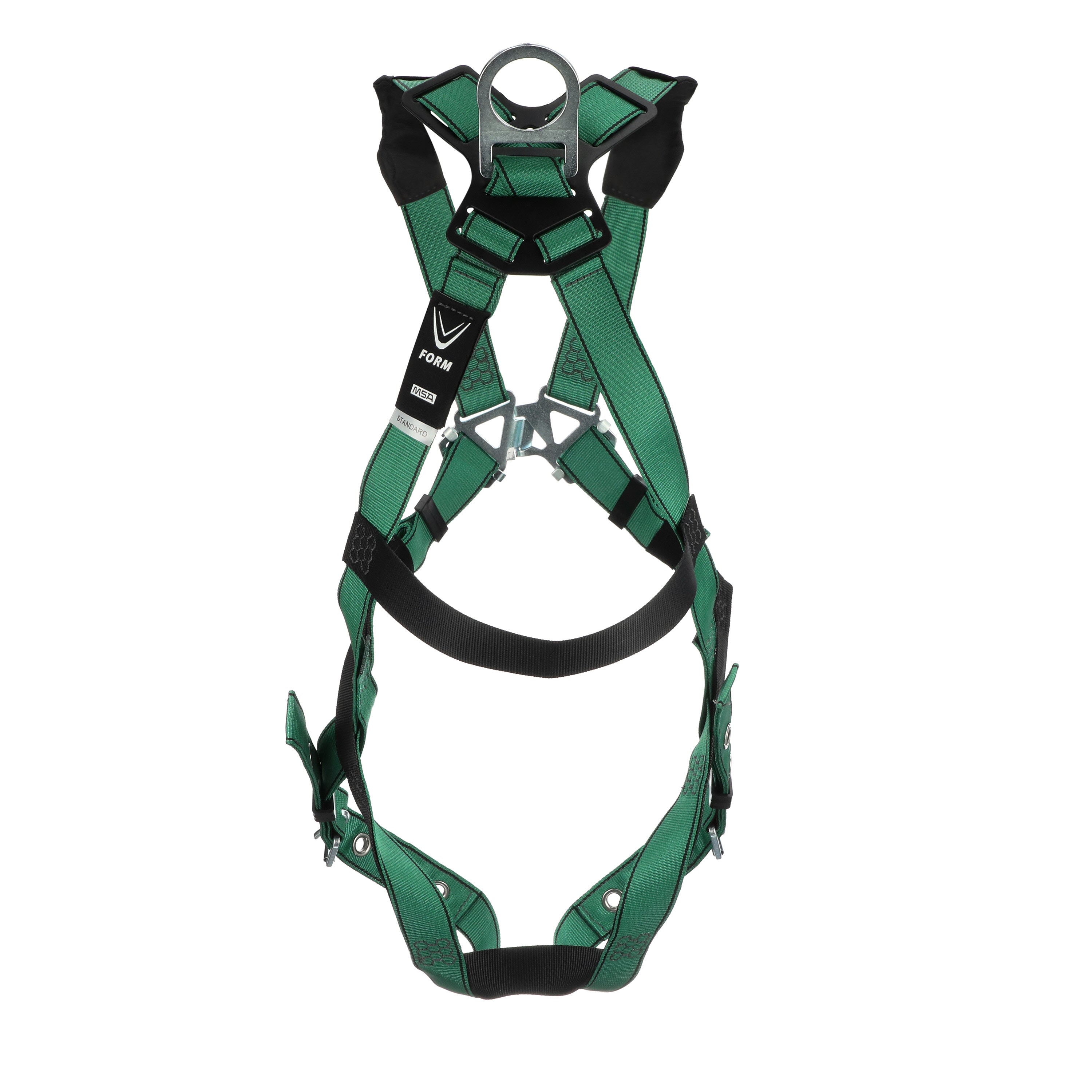 MSA V-FORM Harness w/Back D-Ring - Tongue Buckle Leg Straps - Extra Small - 10196702
