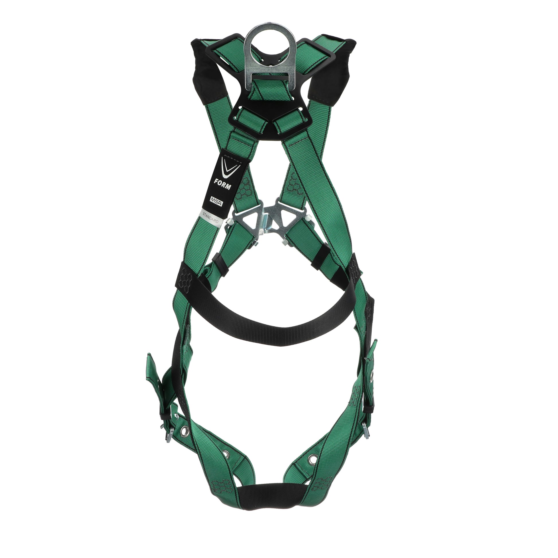 MSA V-FORM Harness w/Back D-Ring - Tongue Buckle Leg Straps - Super Extra Large - 10197201