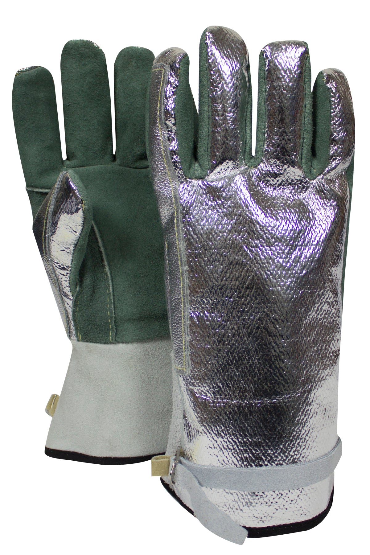 NSA Aluminized High Heat Glove with Leather Palm & Adjustable Strap - DJXG382