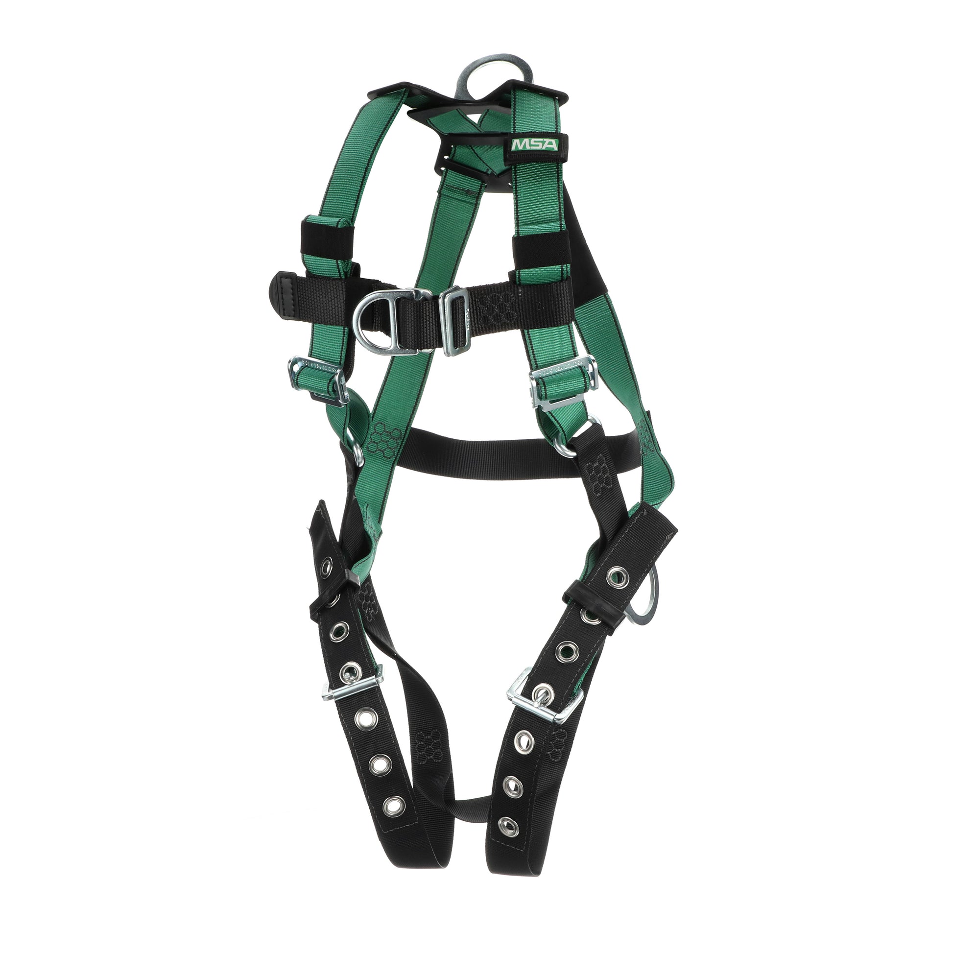 MSA V-FORM Harness w/Back, Front & Side D-Rings - Tongue Buckle Leg Straps - Extra Small - 10197206