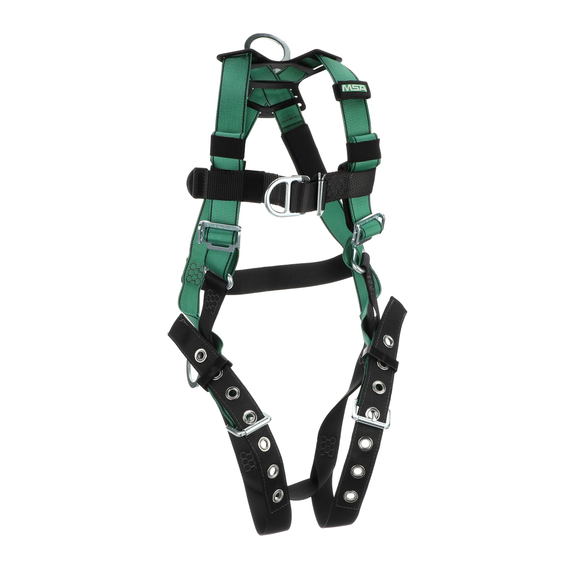MSA V-FORM Harness w/Back, Front & Side D-Rings - Tongue Buckle Leg Straps - Standard - 10197207