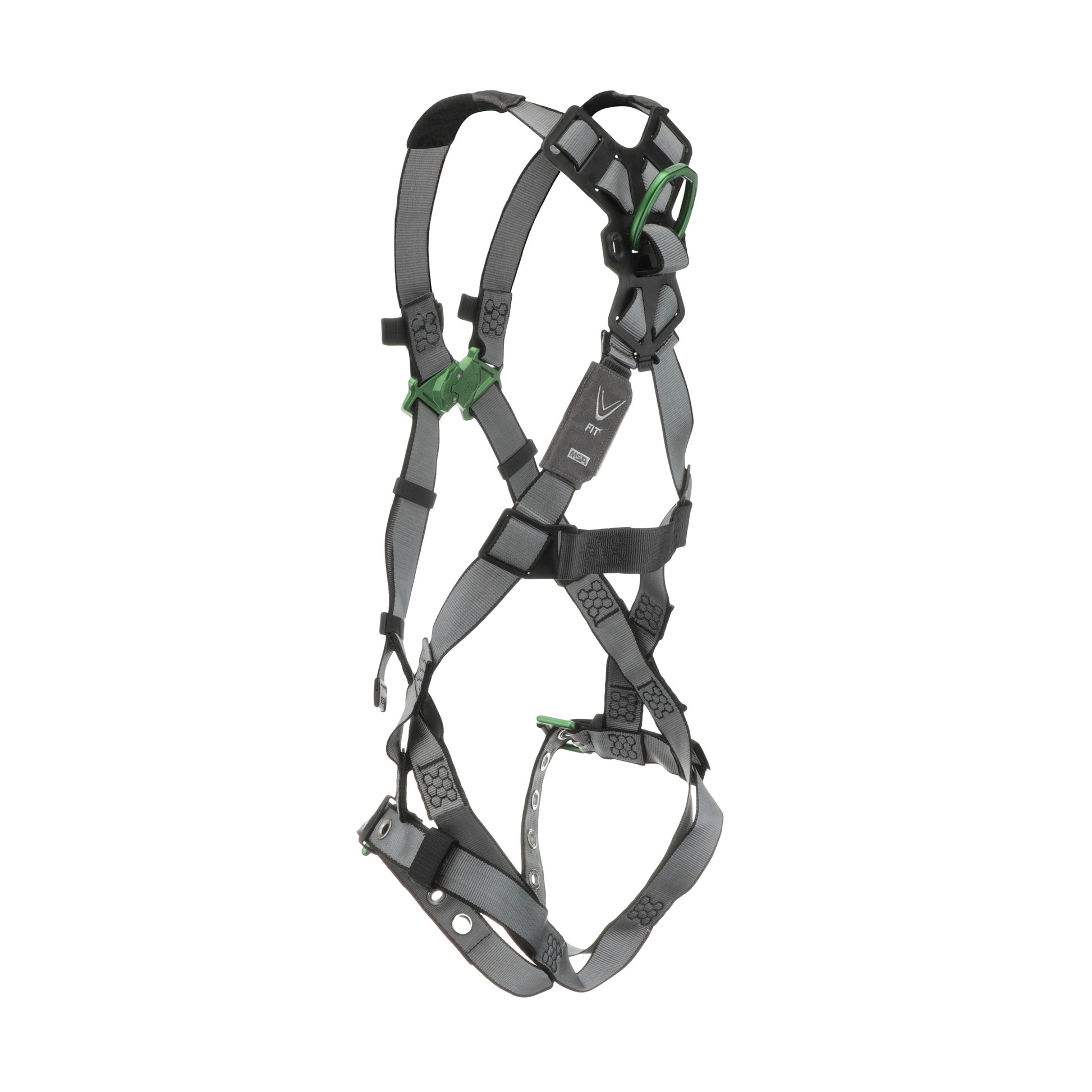 MSA V-FIT Harness w/Back D-Ring - Tongue Buckle Leg Straps - Standard - 10195092