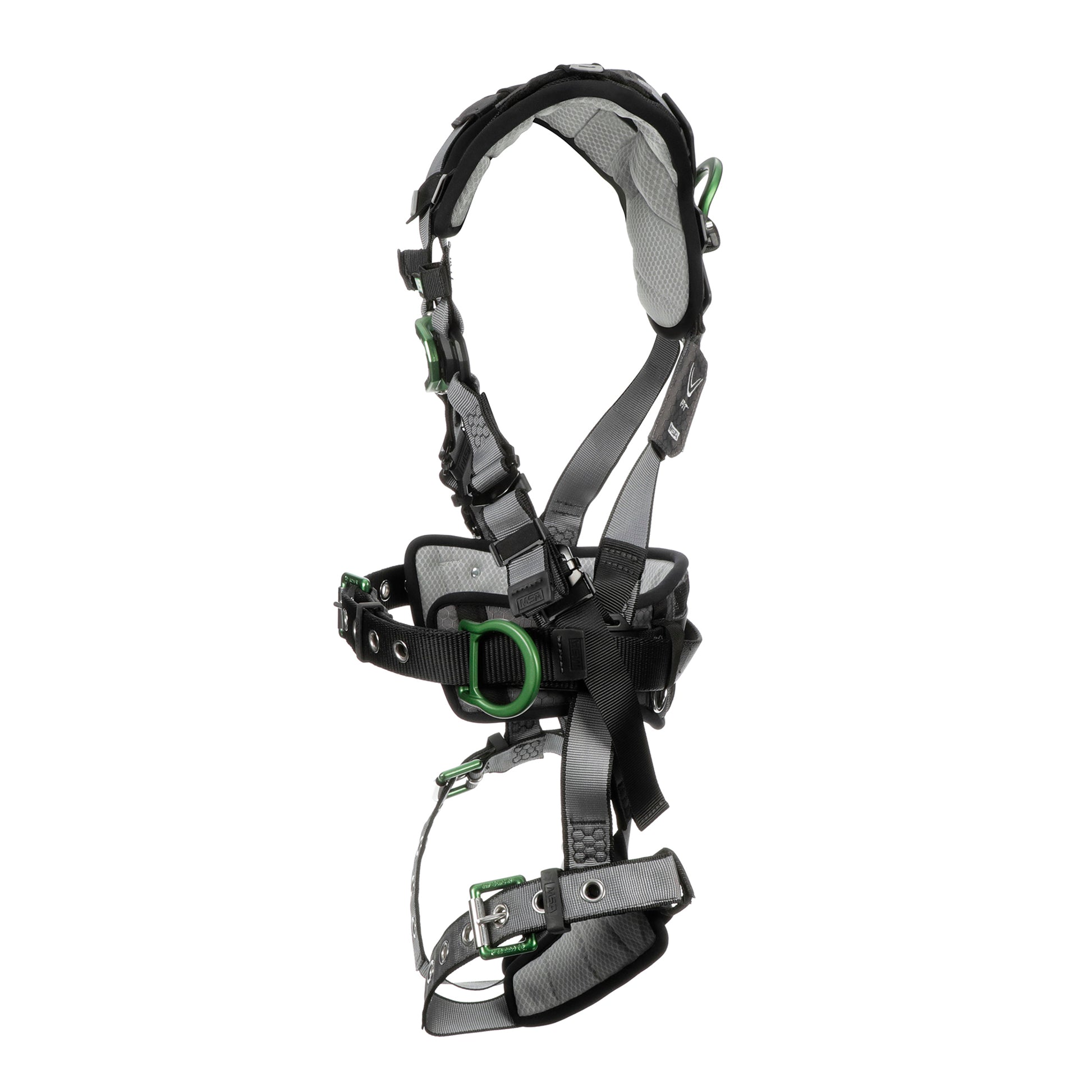 MSA V-FIT Construction Harness w/Back & Side D-Rings - Tongue Buckle Leg Straps - Shoulder & Leg Padding - Standard - 10195181