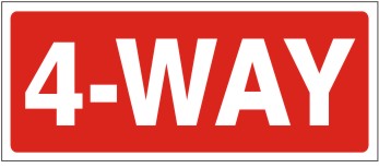 4-WAY - REGULATORY TRAFFIC SIGNS