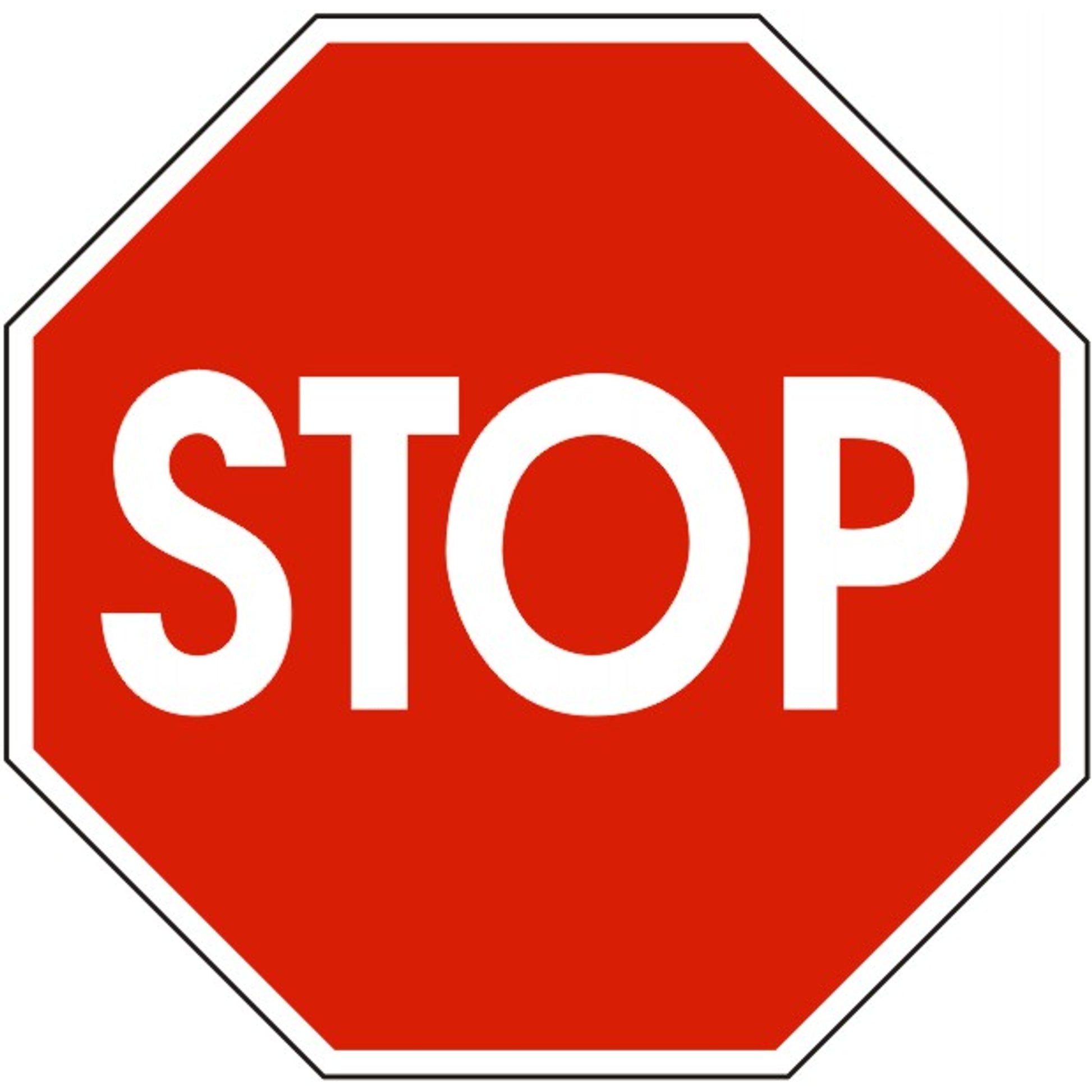 STOP SIGN - REGULATORY TRAFFIC SIGN - STOP SIGN - REGULATORY TRAFFIC SIGN, 18X18, Aluminum (.080) EGP Reflective
