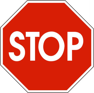 STOP SIGN - REGULATORY TRAFFIC SIGN