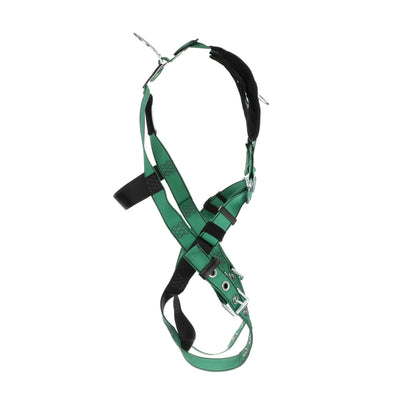 MSA V-FORM Harness w/Back & Shoulder D-Rings - Tongue Buckle Leg Straps - Extra Small - 10197218