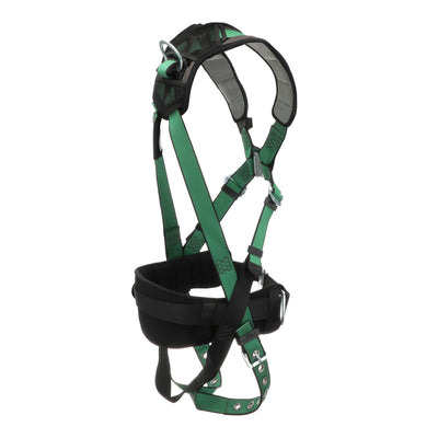 MSA V-FORM+ Construction Harness w/Back & Side D-Rings - Tongue Buckle Leg Straps - Shoulder Padding - Super Extra Large - 10206163