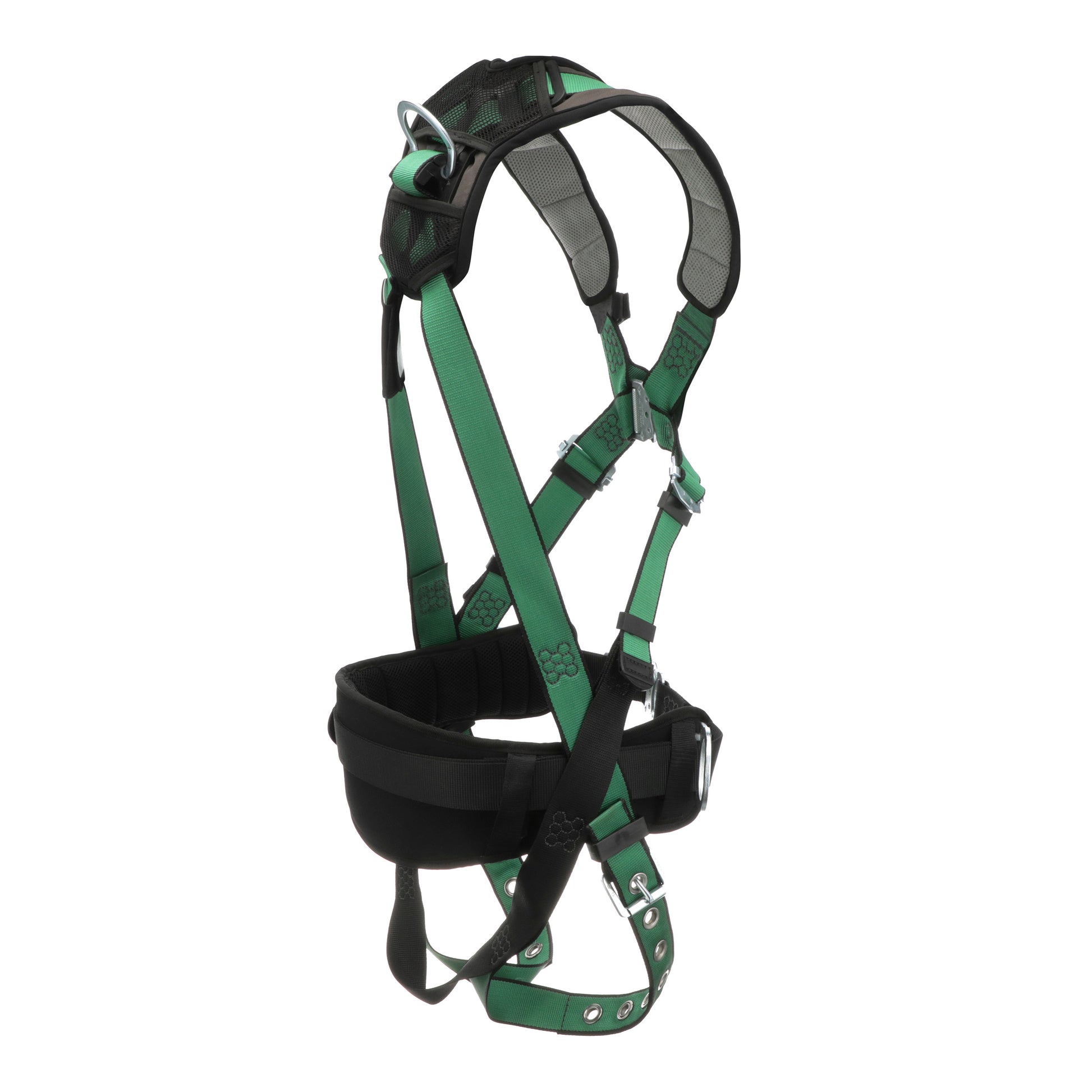 MSA V-FORM+ Construction Harness w/Back & Side D-Rings - Tongue Buckle Leg Straps - Shoulder Padding - Extra Large - 10206162