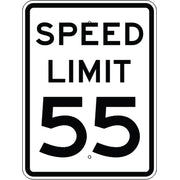 SPEED LIMIT SPEED #   AVAILABLE IN INCREMENTS OF 5 FROM - SPEED LIMIT SPEED #   AVAILABLE IN INCREMENTS OF 5 FROM, 24X18, Aluminum (.080) EGP Reflective