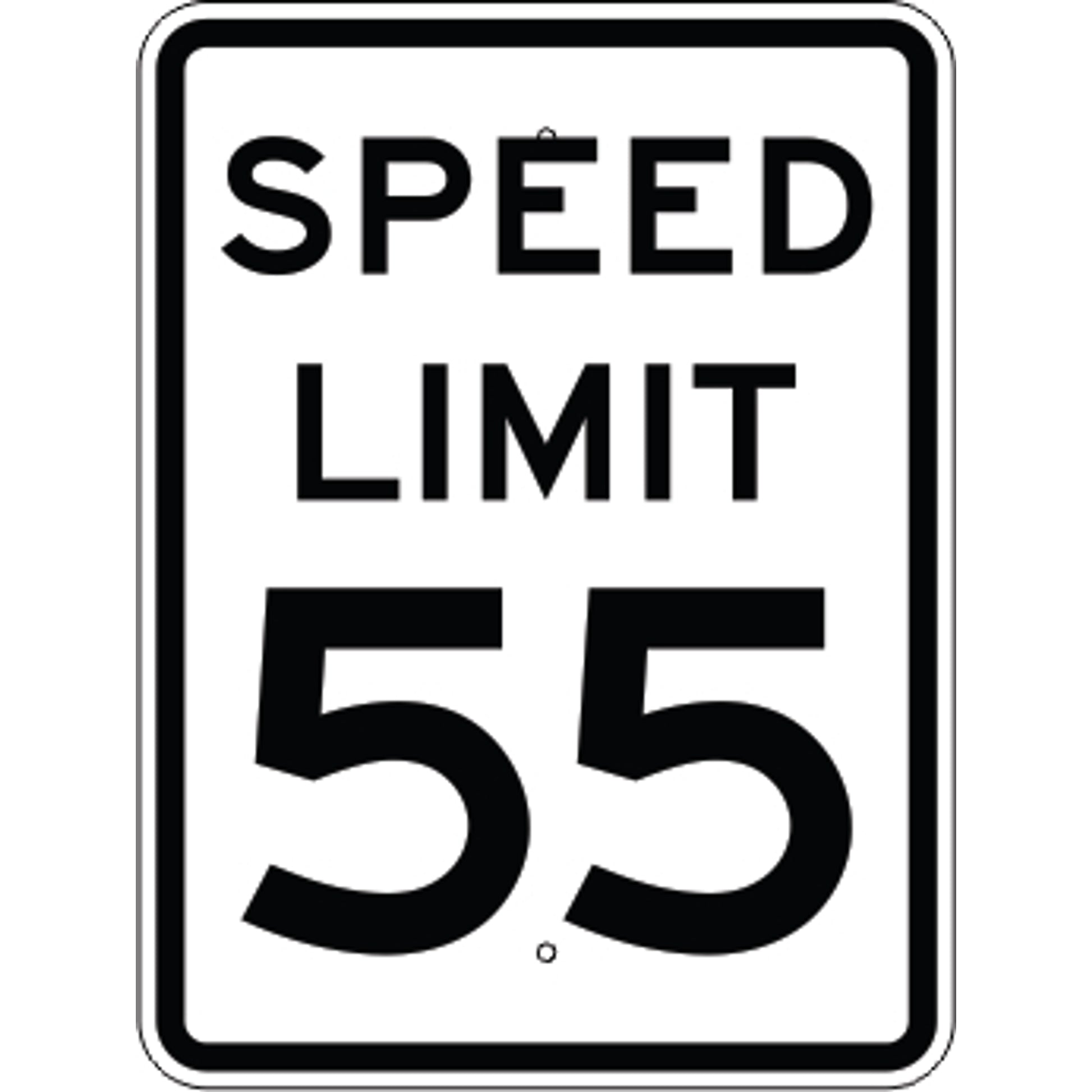 SPEED LIMIT SPEED #   AVAILABLE IN INCREMENTS OF 5 FROM - SPEED LIMIT SPEED #   AVAILABLE IN INCREMENTS OF 5 FROM, 24X18, Aluminum (.080) EGP Reflective