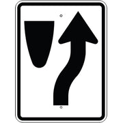 KEEP RIGHT SYMBOL - KEEP RIGHT SYMBOL , 30X24, Aluminum (.080) EGP Reflective