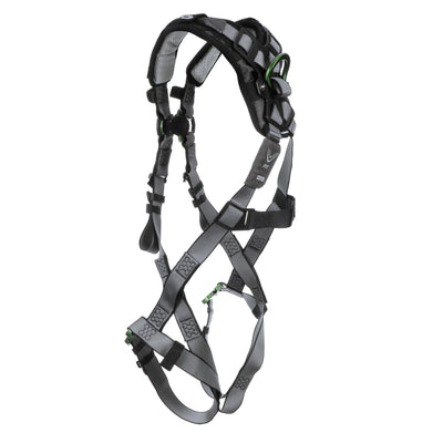 MSA V-FIT Harness w/Back & Front D-Rings - Quick-Connect Leg Straps - Shoulder Padding - Extra Large - 10194657