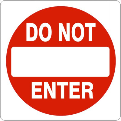 DO NOT ENTER - REGULATORY TRAFFIC SIGNS - DO NOT ENTER - REGULATORY TRAFFIC SIGNS, 18X18, Aluminum (.080) EGP Reflective
