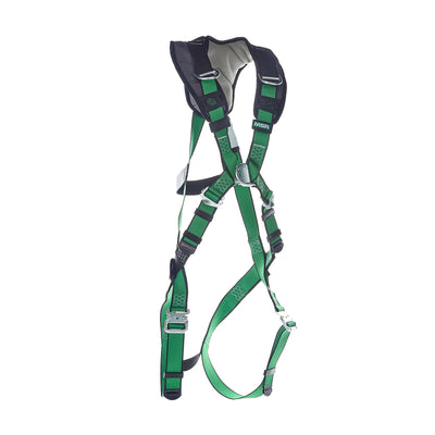 MSA V-FORM+ Harness w/Back, Front & Side D-Rings - Tongue Buckle Leg Straps - Standard - 10206137
