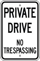 PRIVATE DRIVE NO TRESPASSING