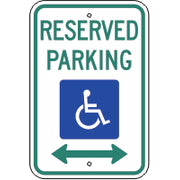 MAXIMUM PENALTY $250 - HANDICAPPED PARKING SIGN - MAXIMUM PENALTY $250 - HANDICAPPED PARKING SIGN, 18X12, Aluminum (.080) Diamond Grade Reflective