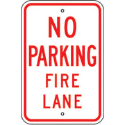 NO PARKING FIRE LANE -  PARKING CONTROL SIGN - NO PARKING FIRE LANE -  PARKING CONTROL SIGN, 24X18, Aluminum (.080) EGP Reflective