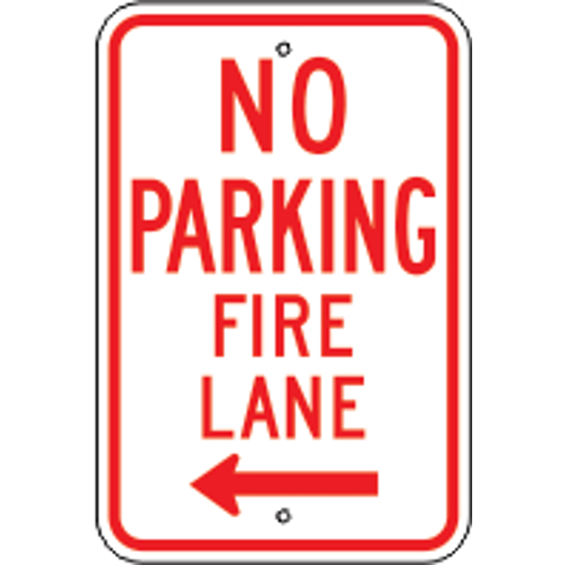 NO PARKING FIRE LANE DUAL ARROW -  PARKING CONTROL SIGN - NO PARKING FIRE LANE DUAL ARROW -  PARKING CONTROL SIGN, 18X12, Aluminum (.080) EGP Reflective