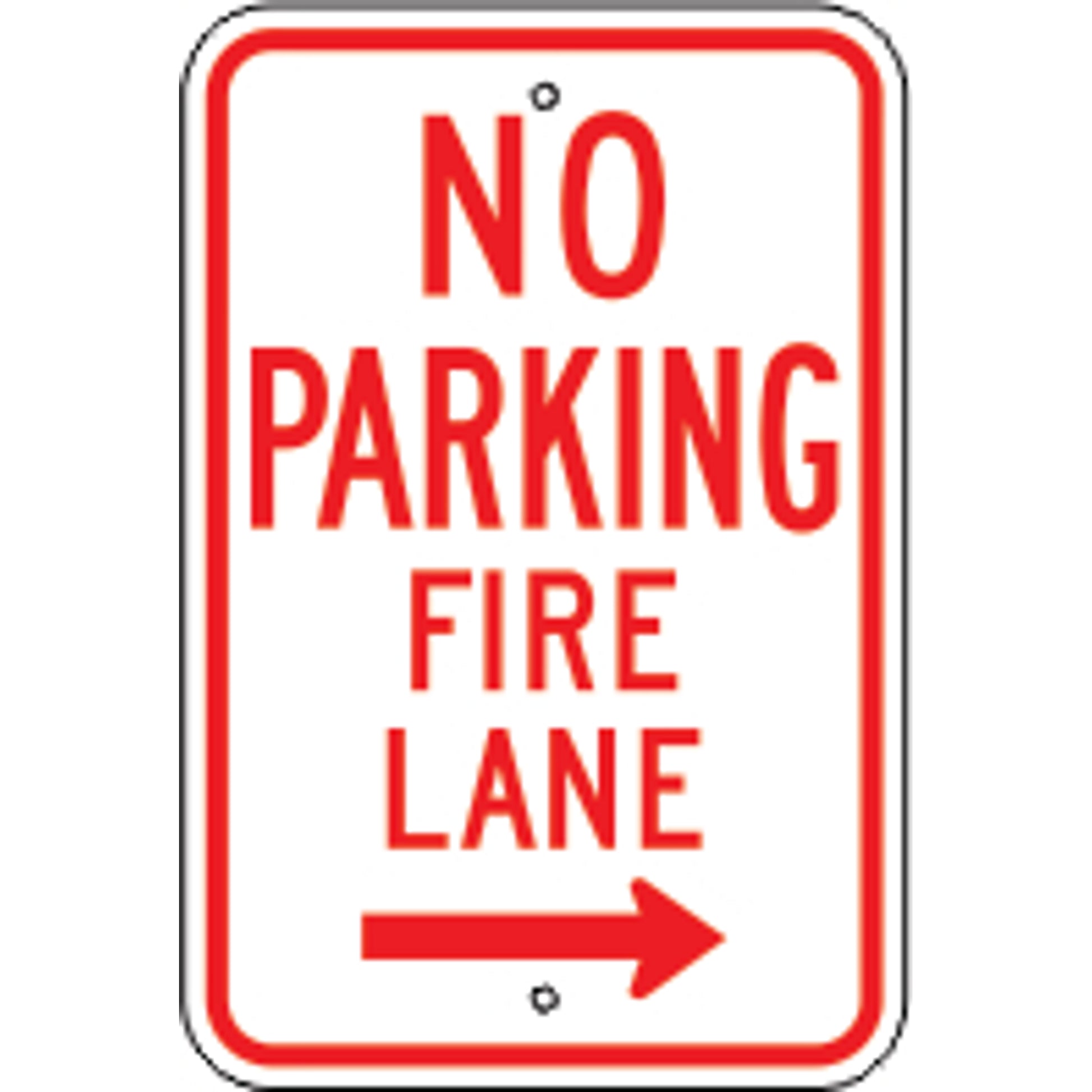 NO PARKING FIRE LANE DUAL ARROW -  PARKING CONTROL SIGN - NO PARKING FIRE LANE DUAL ARROW -  PARKING CONTROL SIGN, 18X12, Aluminum (.080) EGP Reflective