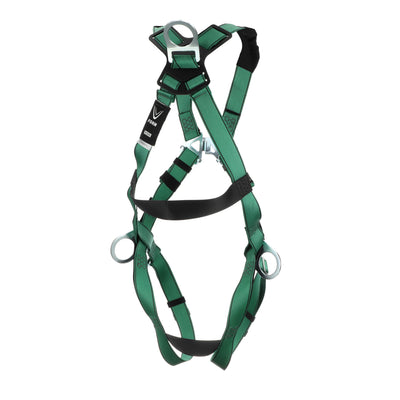 MSA V-FORM Harness w/Back & Side D-Rings - Qwik-Fit Leg Straps - Standard - 10197200