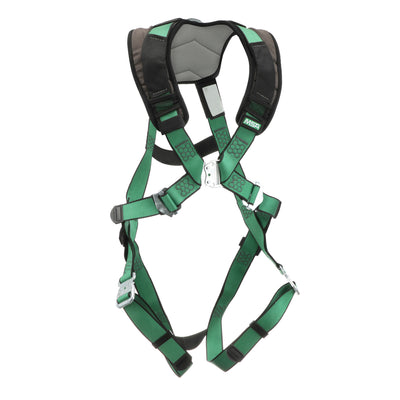 MSA V-FORM+ Harness w/Back D-Ring - Quick Connect Leg Straps - Extra Large - 10206102