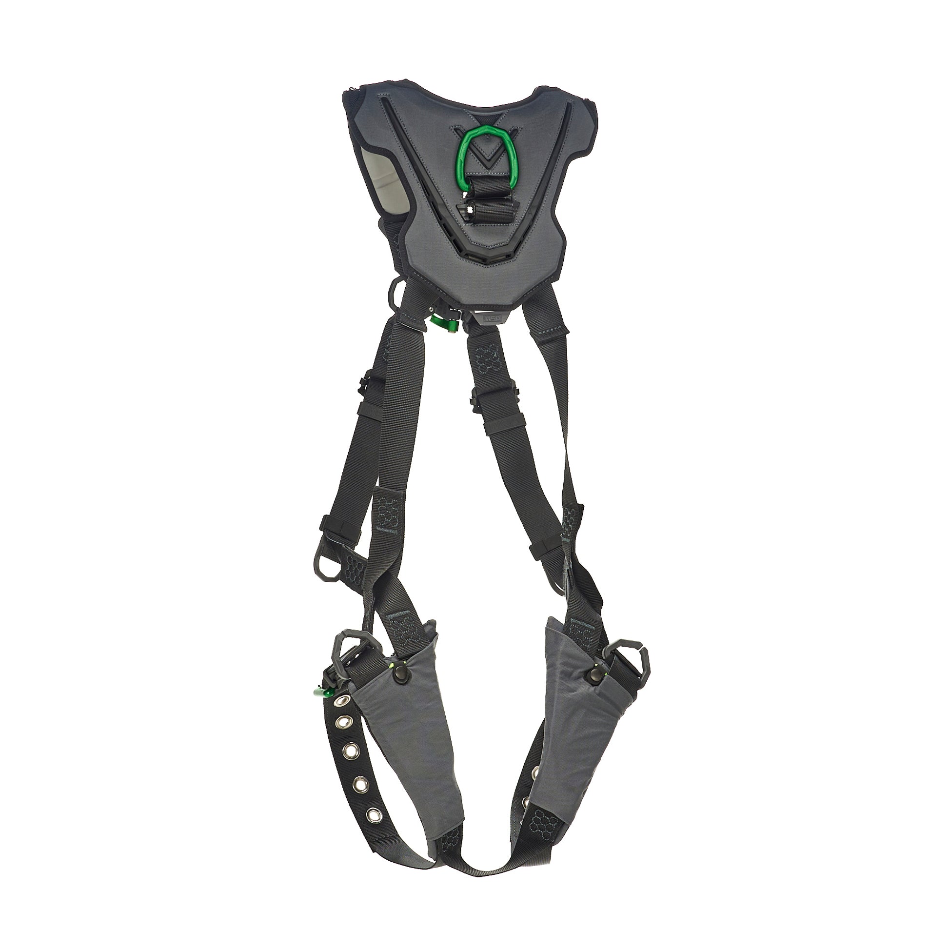MSA V-FLEX Harness w/Back & Front D-Rings - Tongue Buckle Leg Straps - Extra Small - 10211320