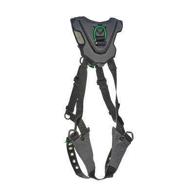 MSA V-FLEX Harness w/Back & Front D-Rings - Tongue Buckle Leg Straps - Extra Small - 10211320