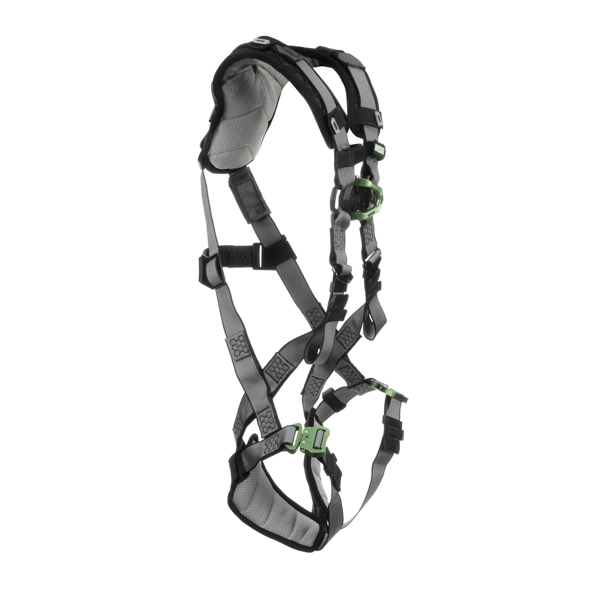 MSA V-FIT Harness w/Back D-Ring - Quick-Connect Leg Straps - Shoulder & Leg Padding - Extra Small - 10194944