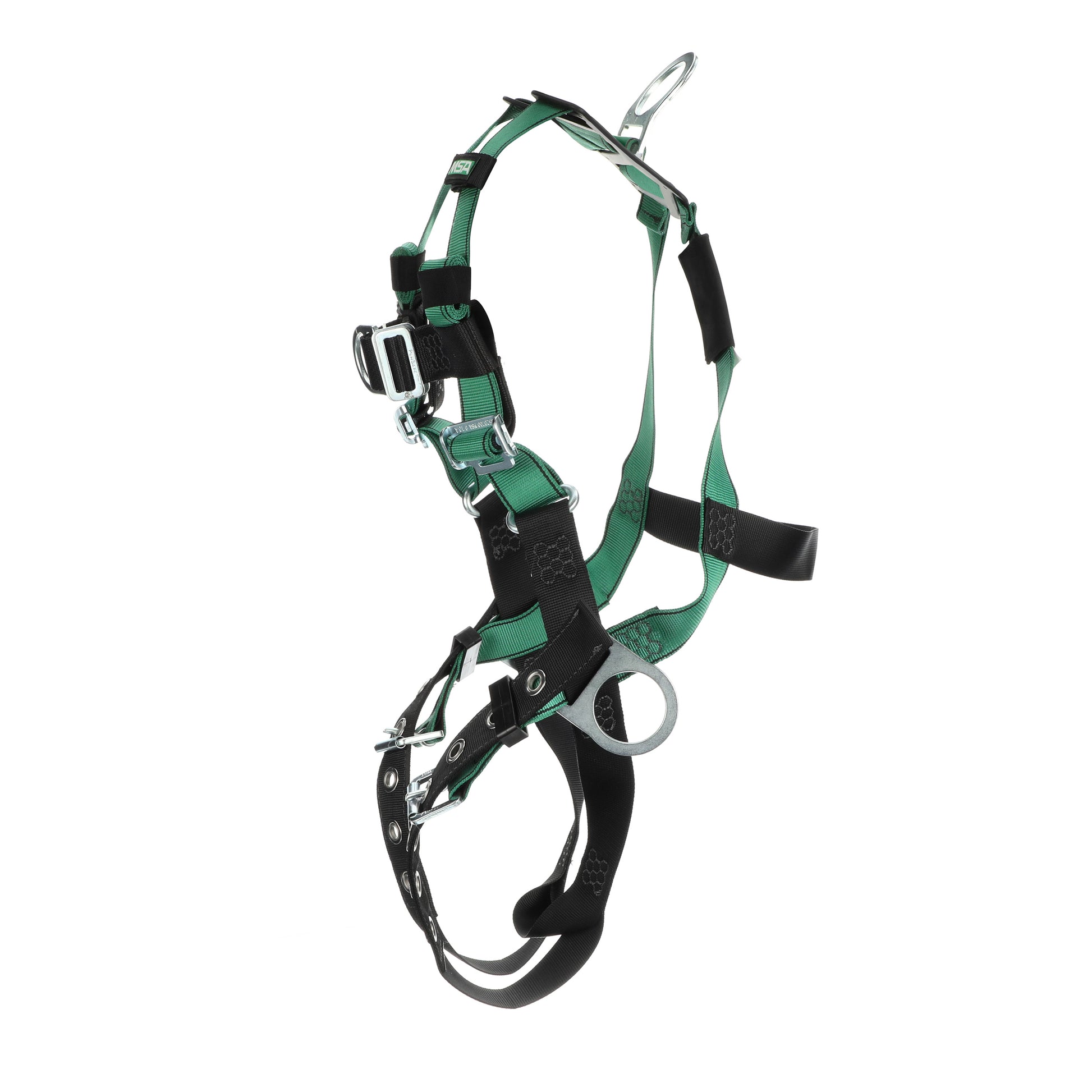 MSA V-FORM Harness w/Back, Front & Side D-Rings - Tongue Buckle Leg Straps - Standard - 10197207