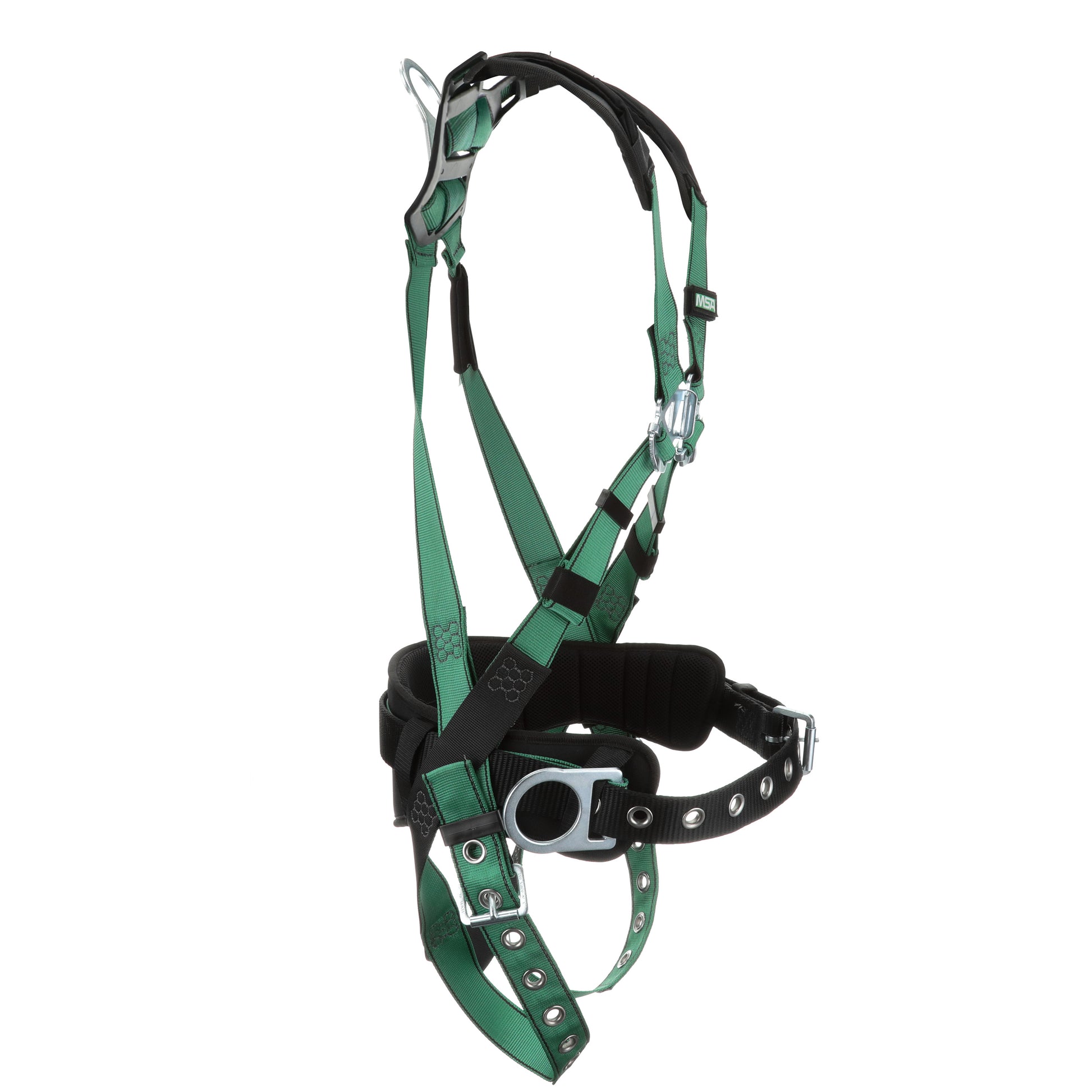 MSA V-FORM Construction Harness w/Back & Side D-Rings - Tongue Buckle Leg Straps - Shoulder Padding - Standard - 10197364