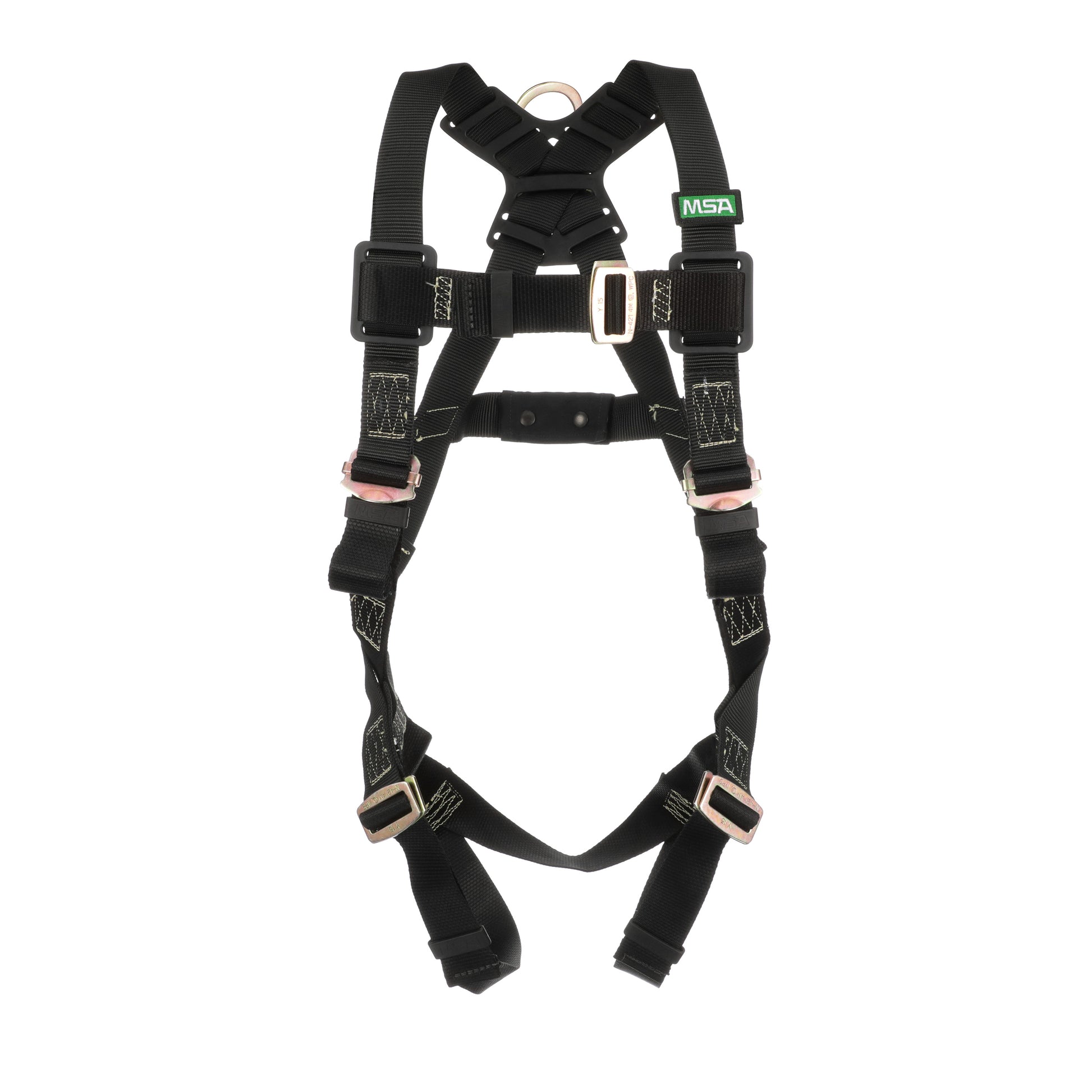 MSA Workman Arc Flash Vest-Style Harness w/Back D-Ring - Tongue Buckle leg straps - Standard (STD) - 10152637
