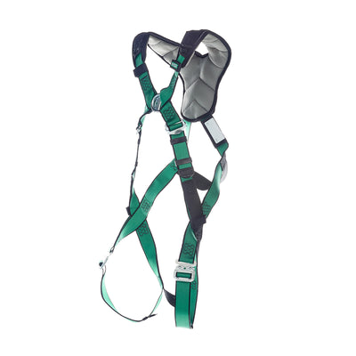 MSA V-FORM+ Harness w/Back & Front D-Rings - Quick Connect Leg Straps - Extra Large - 10206110