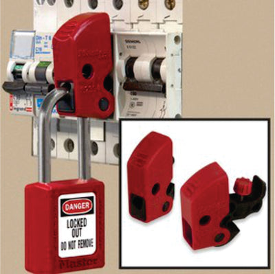 MASTER LOCK ELECTRICAL LOCK OUT- MINIATURE CIRCUIT BREAKER LOCKOUT, TOOL FREE UNIVERSAL FIT