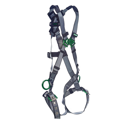 MSA V-FIT Harness w/Back & Side D-Rings - Tongue Buckle Leg Straps - Extra Large - 10195111
