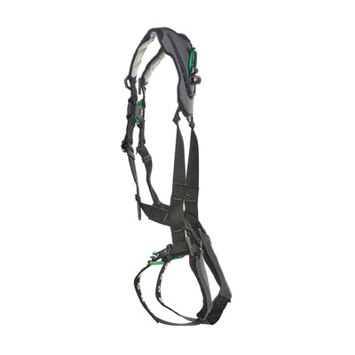 MSA V-FLEX Standard Harness w/Back & Front D-Rings - Tongue Buckle Leg Straps - Standard - 10211321