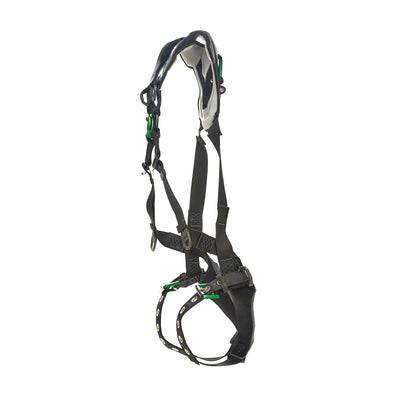 MSA V-FLEX Standard Harness w/Back & Front D-Rings - Tongue Buckle Leg Straps - Standard - 10211321