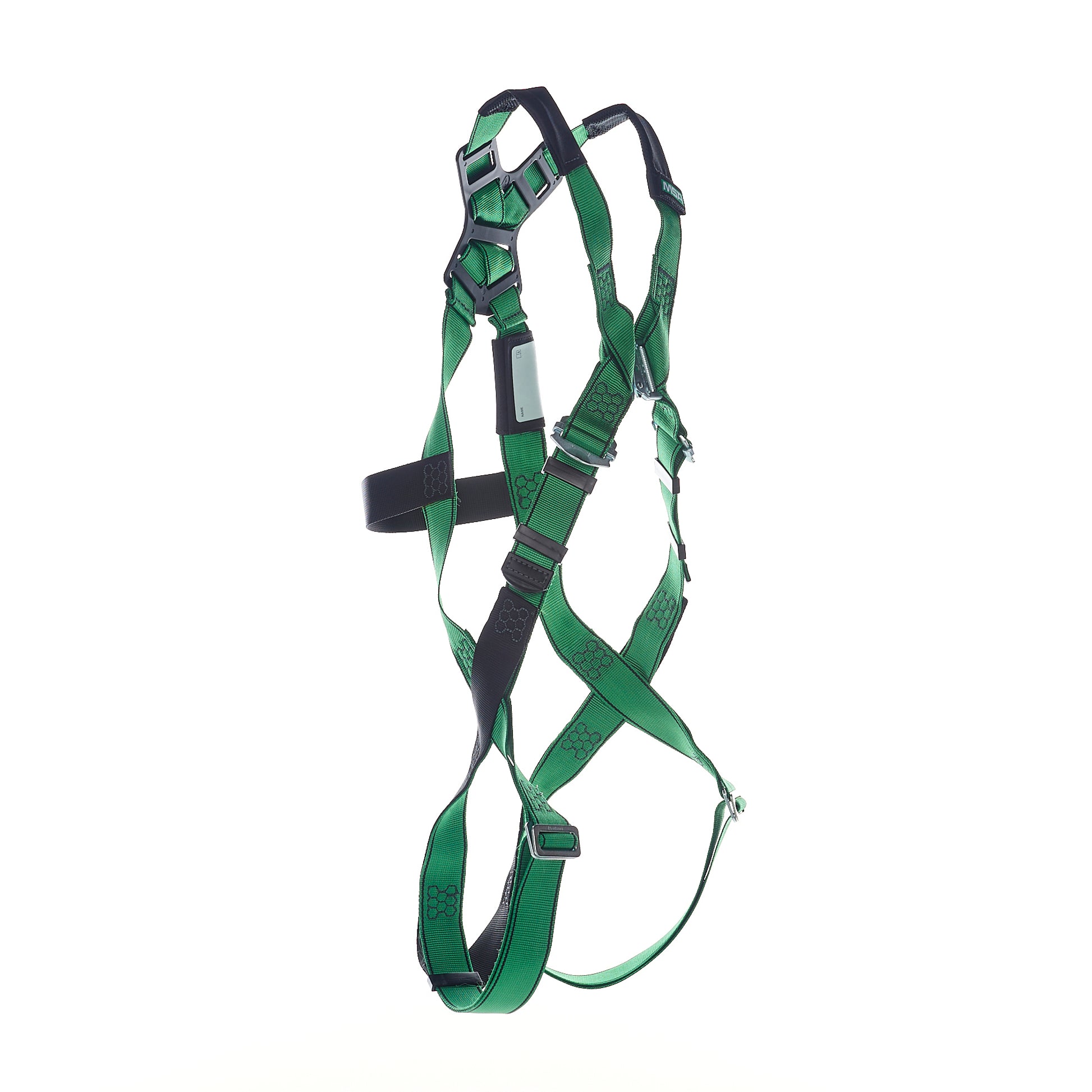 MSA V-FORM Harness w/Back D-Ring - Qwik-Fit Leg Straps Quick Connect Chest Buckle - Extra Small - 10207679