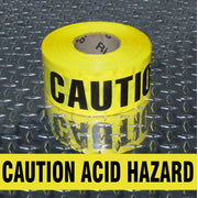 BARRICADE TAPE - CAUTION ACID HAZARD - BARRICADE TAPE - CAUTION ACID HAZARD, 3x1000,